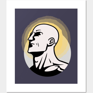 Bald Man || Vector Art Illustrator Posters and Art